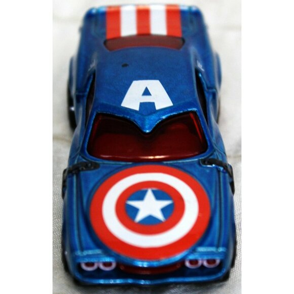 Marvel Hot Wheels Vehicles Character Cars Lot 3 Captain America Thor Hawkeye Toy - Picture 11 of 12